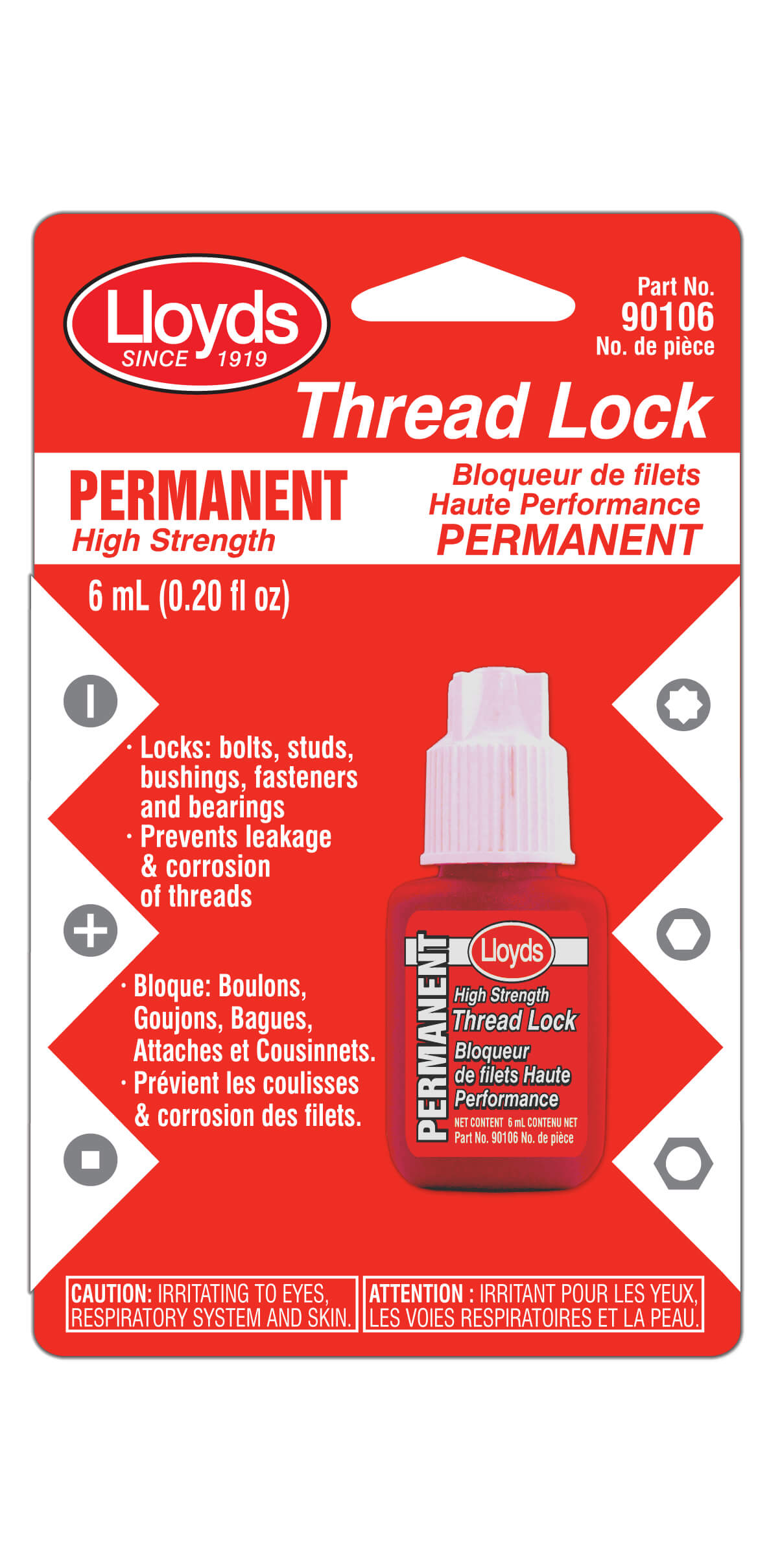 Loctite 2700 High Strength Thread Lock & Sealant - OEM Spec (5ml) 1960972